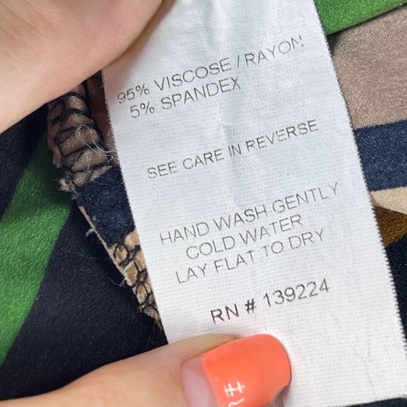 LBISSE Womens S Multi Color Striped Ruched Sleeveless Top Back Zip Stretch - Picture 7 of 9